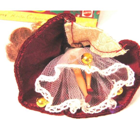 NEW Disney Princess Petite Holiday MINI DOLL Disney BELLE 4” DOLL ORNAMENT Box! - Picture 3 of 4